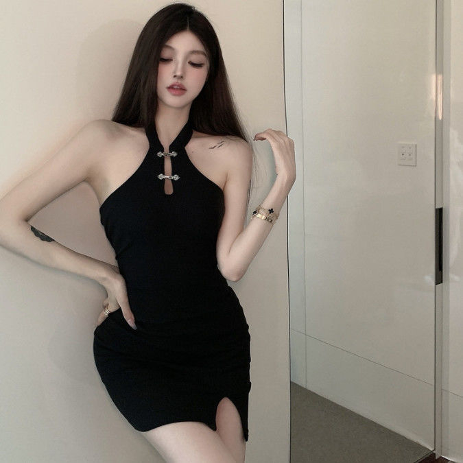 mini dress one sleeve Bewitched One Shoulder Mini Dress Black
