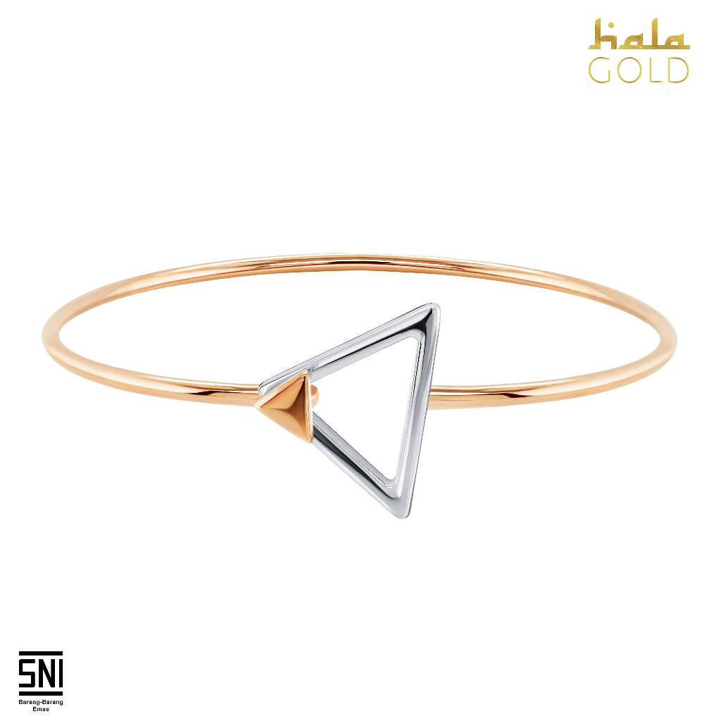 Jual Hala Gold Bangle / Gelang Triangle | Shopee Indonesia