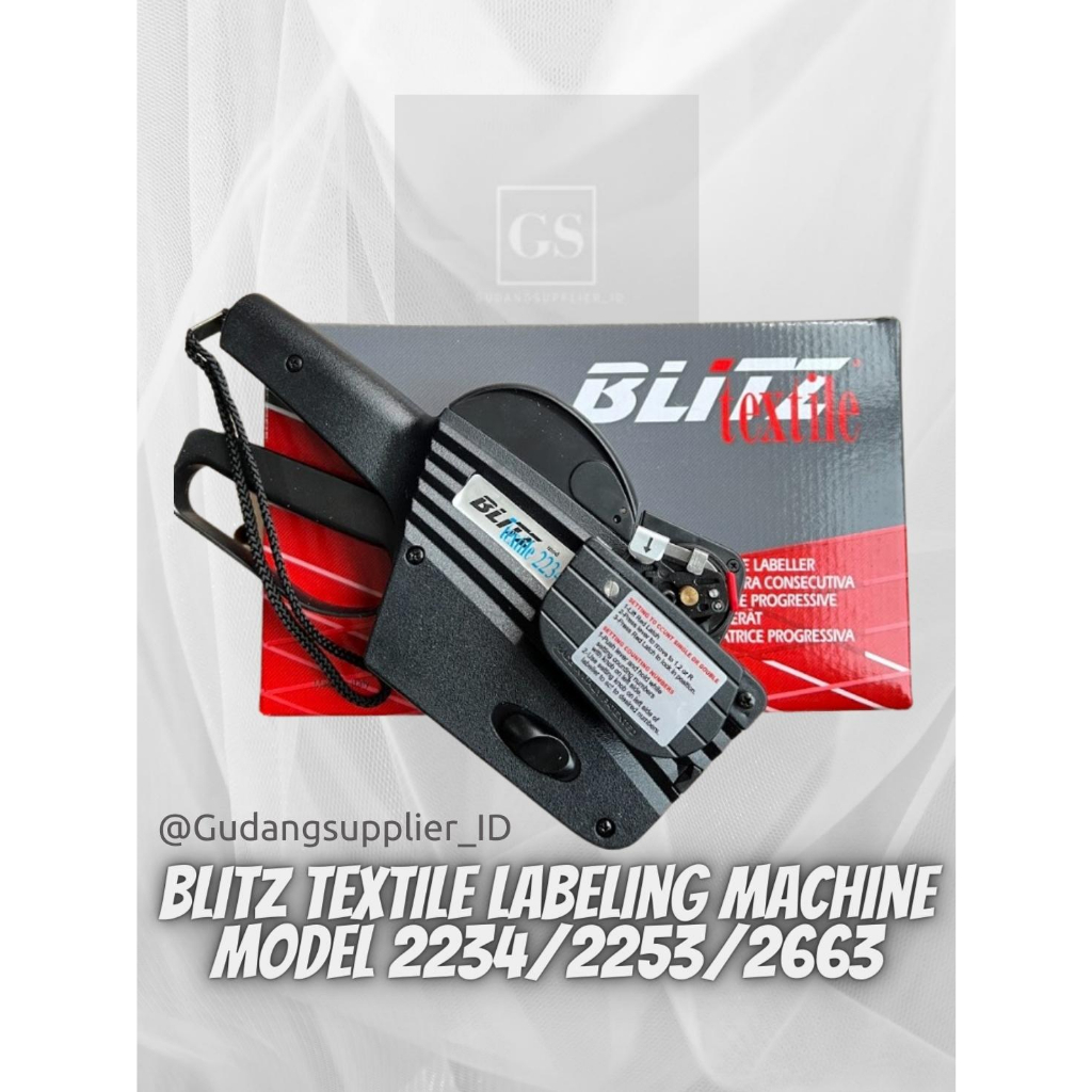 Jual Blitz Textile Labeling Machine Model 2234 2253 2663 Mesin ...