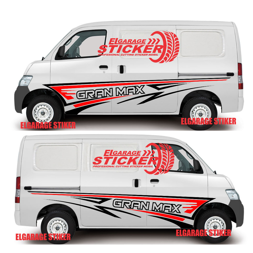 Jual STIKER MOBIL GRAN MAX CUTTING STIKER BODY SAMPING MOBIL GRANMAX