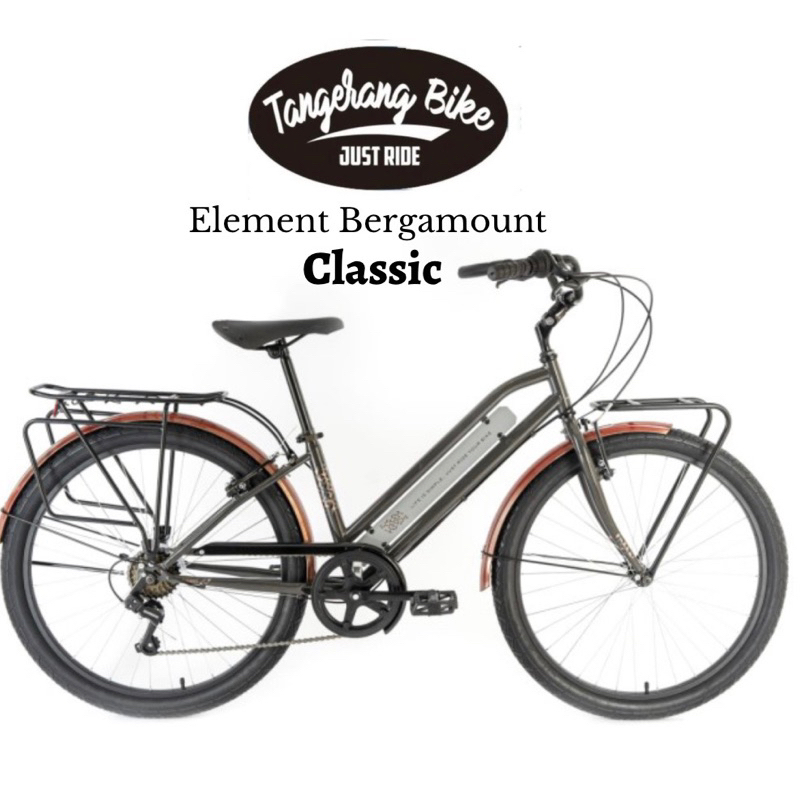 Jual Sepeda City Bike ELEMENT BERGAMOUNT 26 inch 7 Speed Model Classic ...