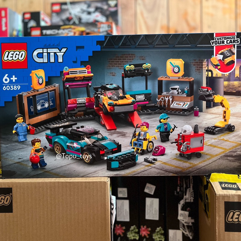 Jual LEGO City 60389 Custom Car Garage Building Toy Set Shopee Indonesia