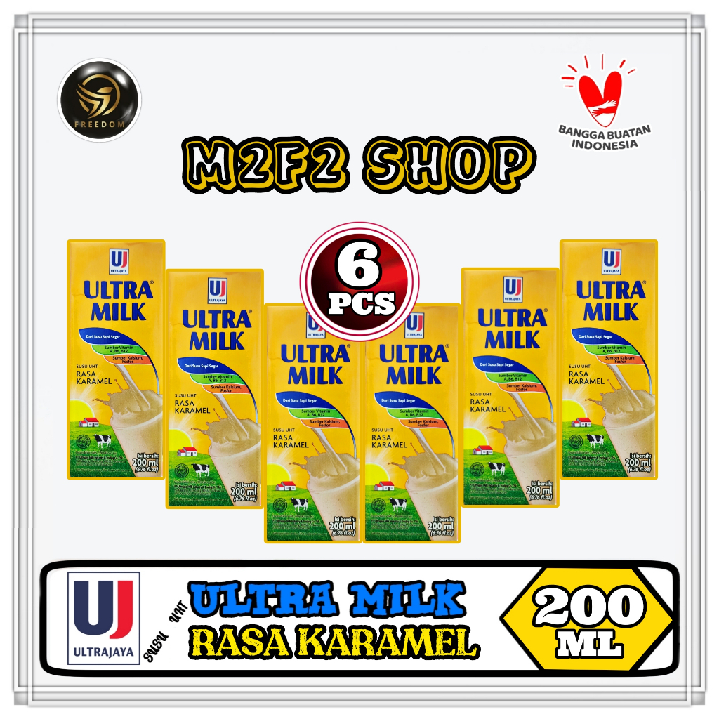 Jual Susu Ultra Milk Rasa Karamel Caramel Kotak Uht 200 Ml Kemasan 6 Pcs Shopee Indonesia 5777