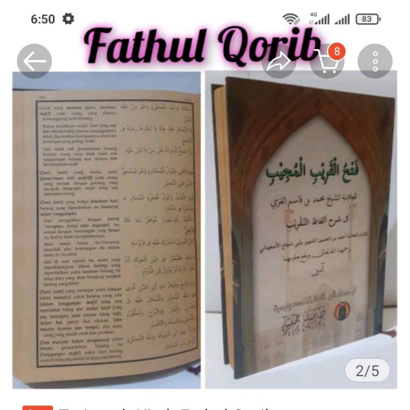 Jual KITAB TERJEMAH ARAB-INDONESIA FATHUL QORIB | Shopee Indonesia