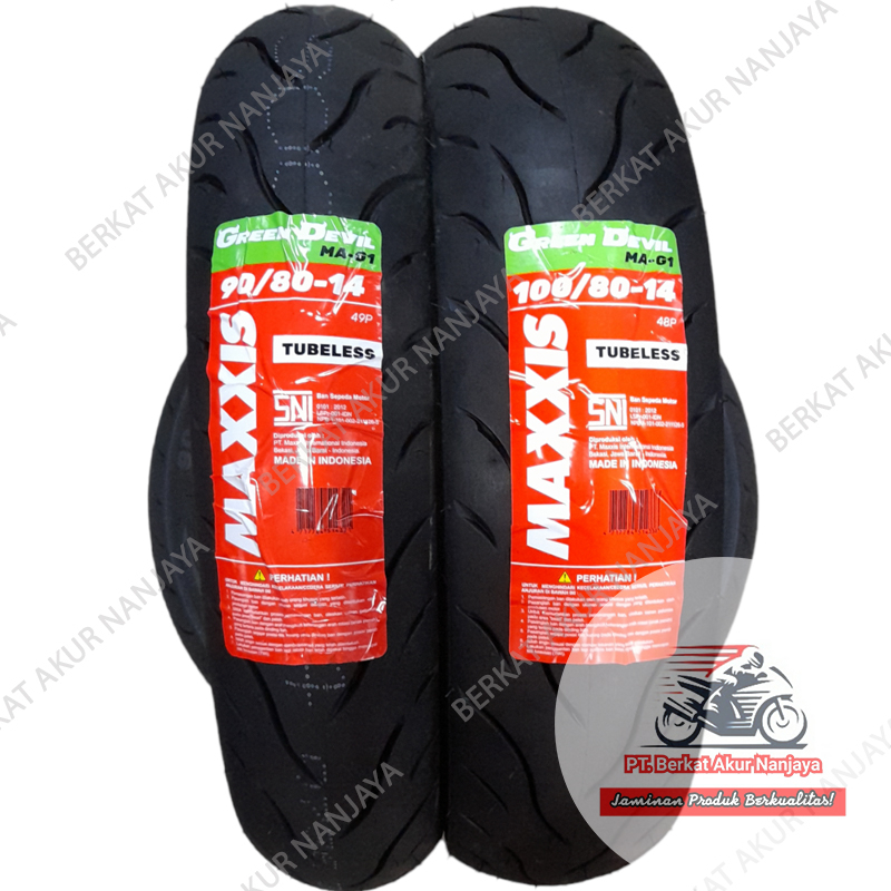 Jual Sepasang Ban Maxxis Ma G Ban Matic Tubeless Bonus Pentil Shopee Indonesia