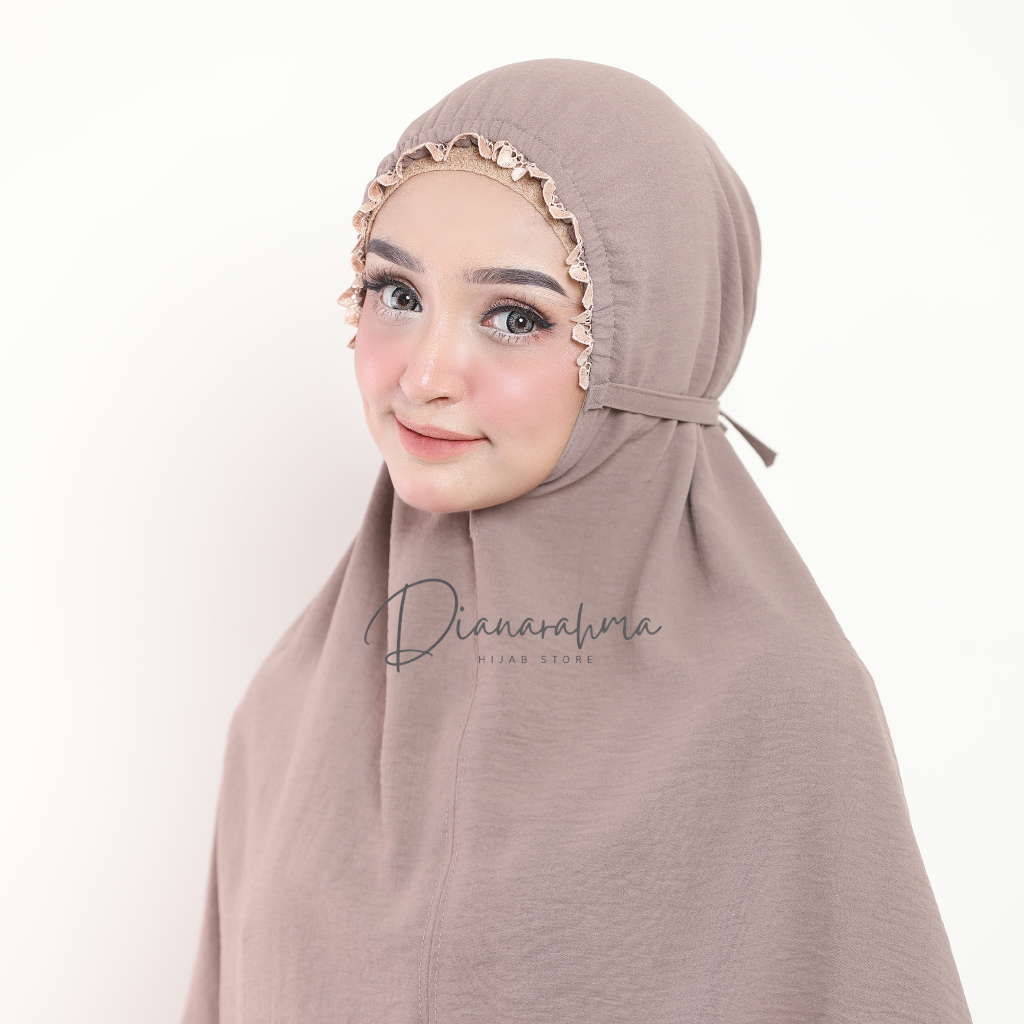 Jual 𝑫𝒊𝒂𝒏𝒂 - Jilbab Hijab Instan Bergo Maryam Renda Karet Crinkle ...