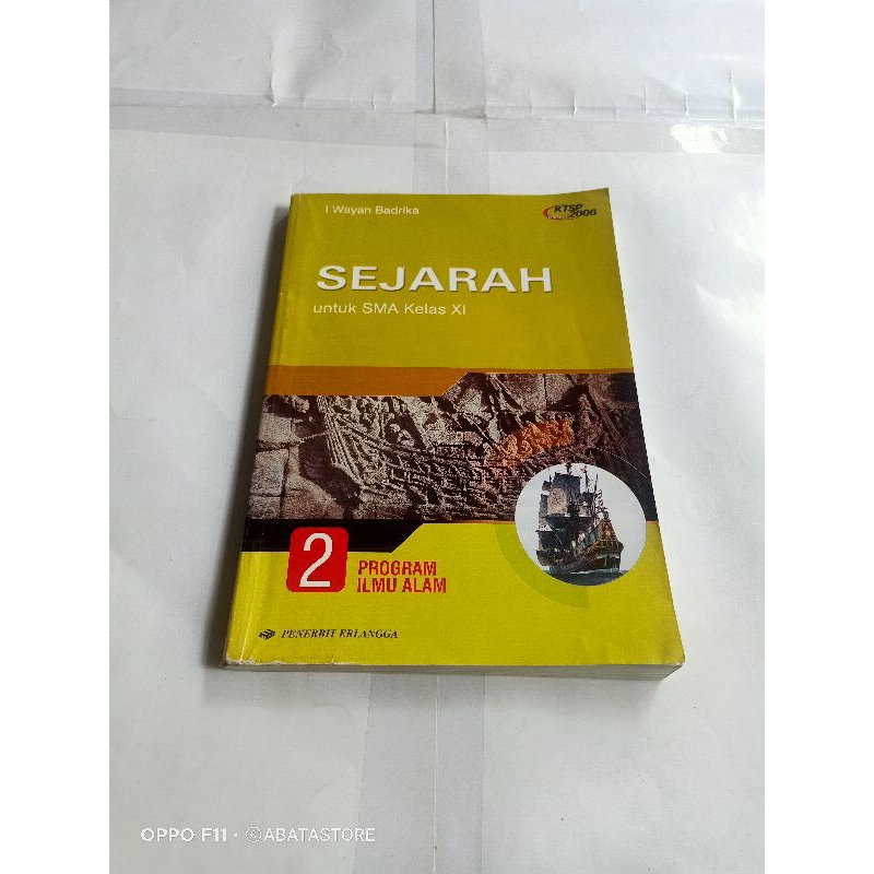 Jual BUKU SEJARAH SMA KLS X XI XII KTSP 2006 IPA I WAYAN BADRIKA ...