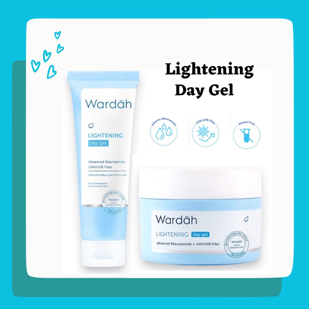 Jual Wardah Lightening Day Gel With Advanced Niacinamide UVA UVB Filter