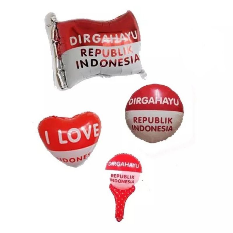 Jual Balon Foil Dirgahayu Balon Hiasan Hut Ri Balon Bendera Merah Putih Shopee Indonesia 8815