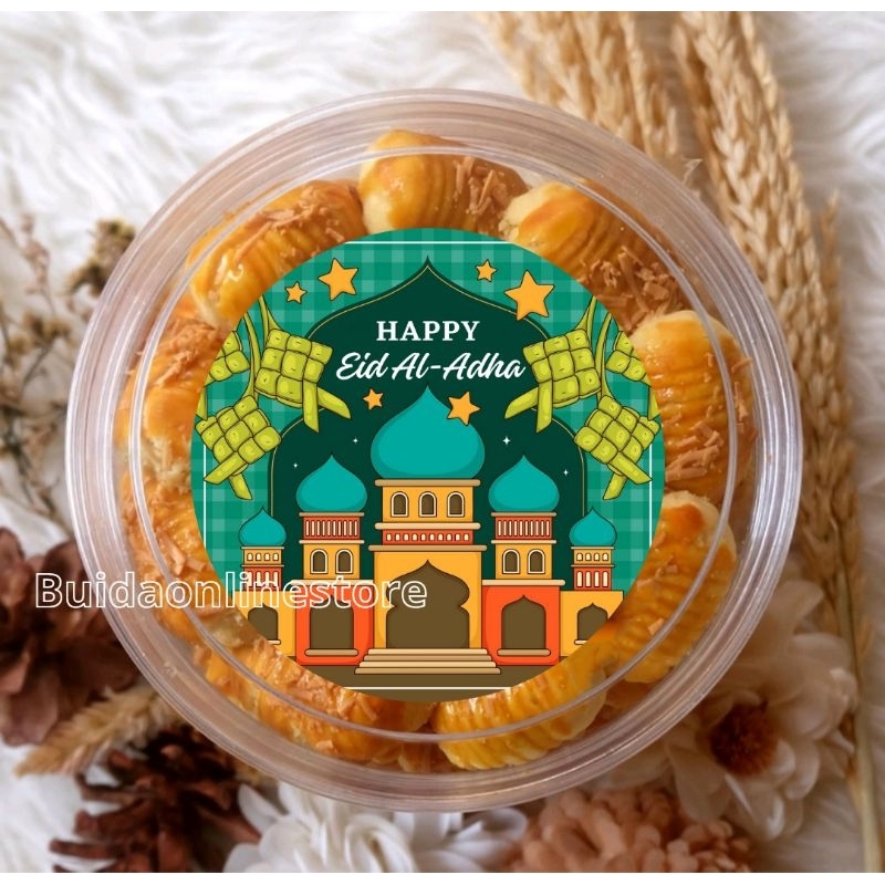 Jual Stiker / Hangtag Bulat Selamat Hari Raya Idul Adha label Sticker ...