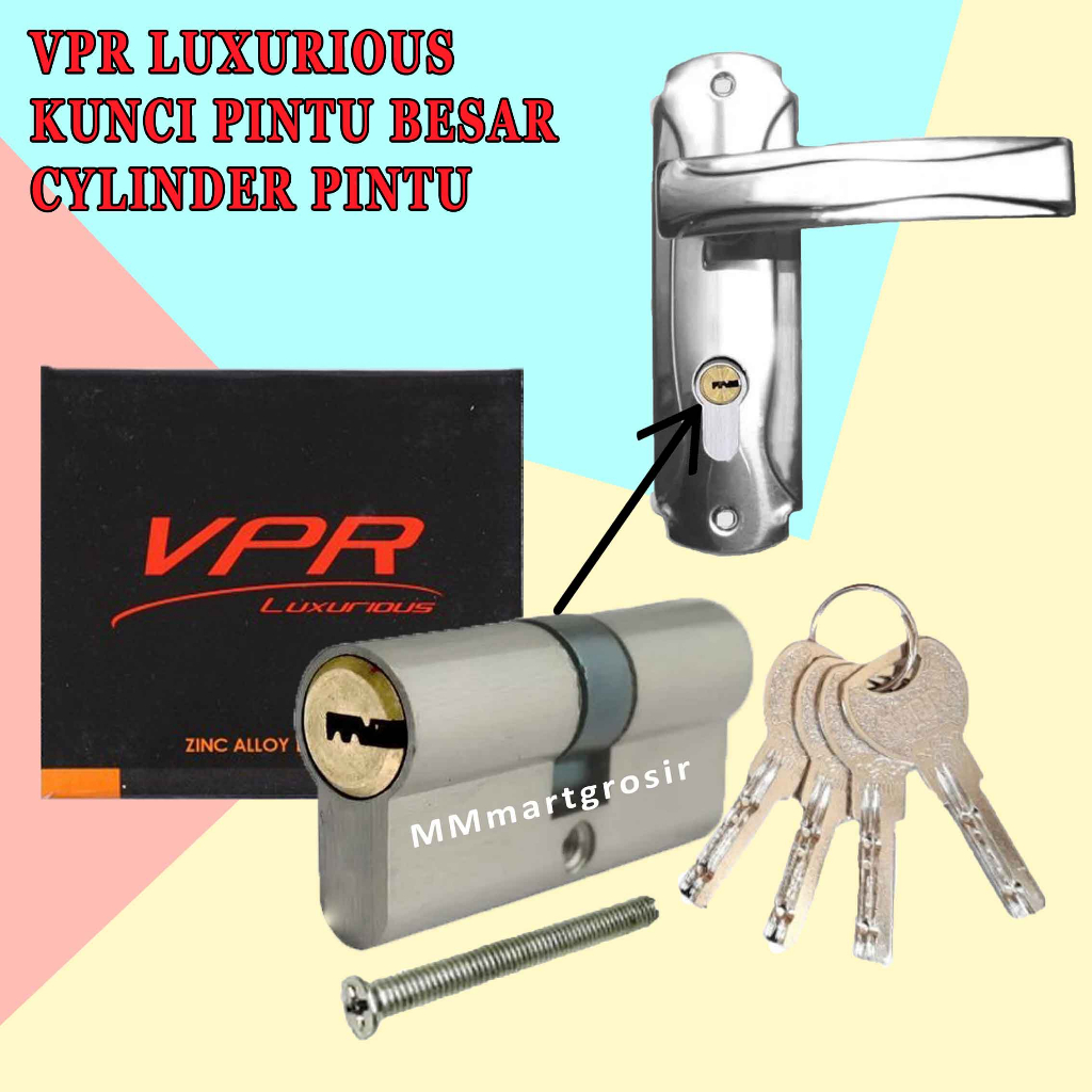 Jual VPR Luxurious / Kunci Pintu Besar / Cylinder Pintu / Kunci 1 Set ...