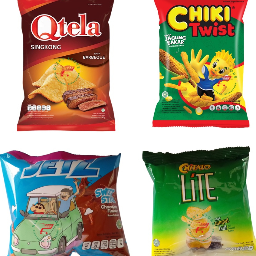 Jual Snack Chiki Chiki Twist Qtela Chitato 2000 Shopee Indonesia