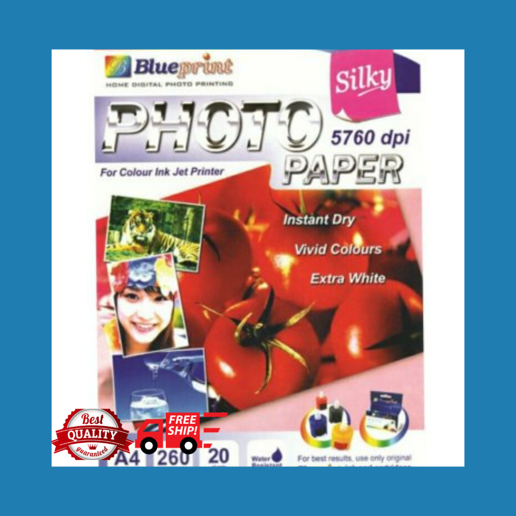 Jual KERTAS FOTO BLUEPRINT SILKY 260GR | Shopee Indonesia