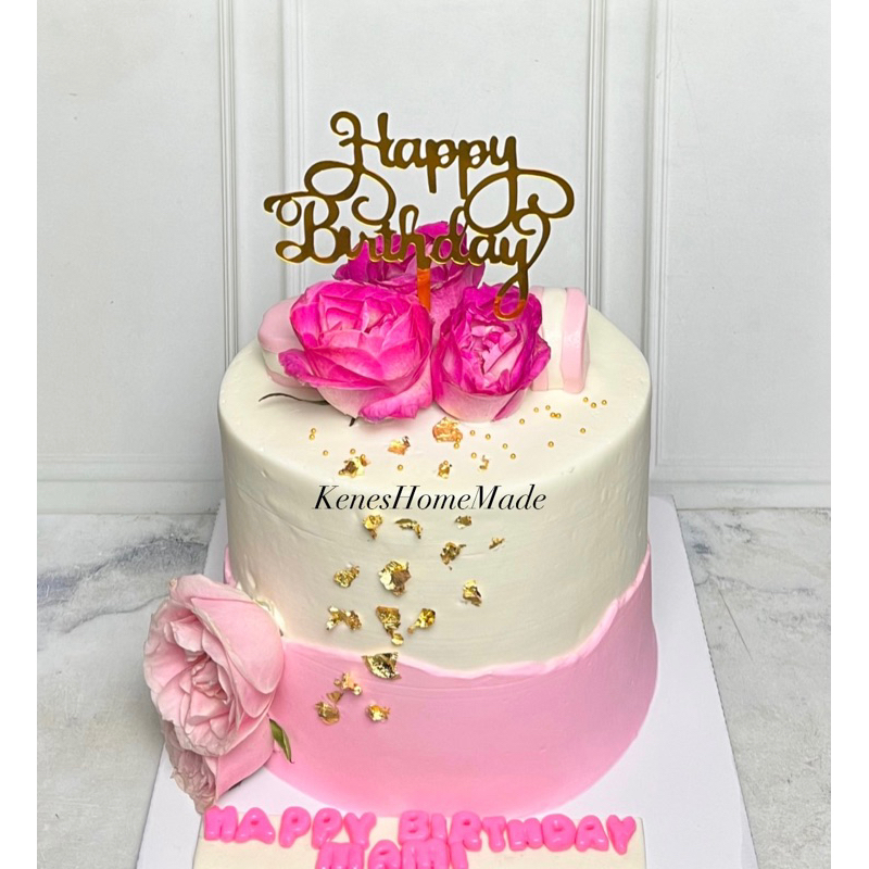 Jual Kue Ulang Tahun Bunga / Cake Ultah Custom | Shopee Indonesia