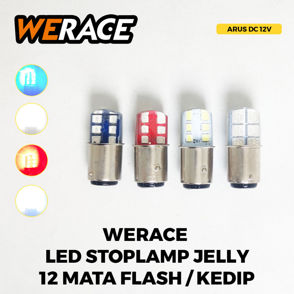 Jual WERACE Lampu LED Stop Jelly 12 Mata Flashing | Shopee Indonesia