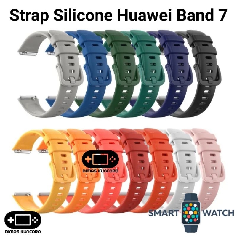 Jual Strap Silicone Huawei Band 7 Silikon Silicon Honor Tali Jam Karet