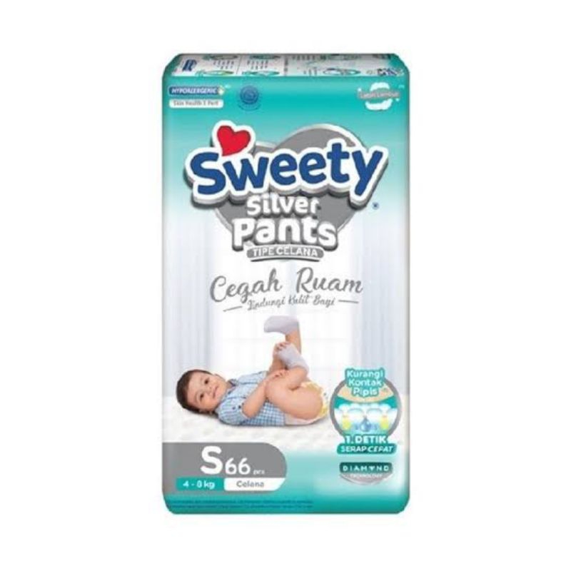 Jual SWEETY SILVER PANTS JUMBO S66 / M60 / L54 / XL44 / XXL36 Shopee