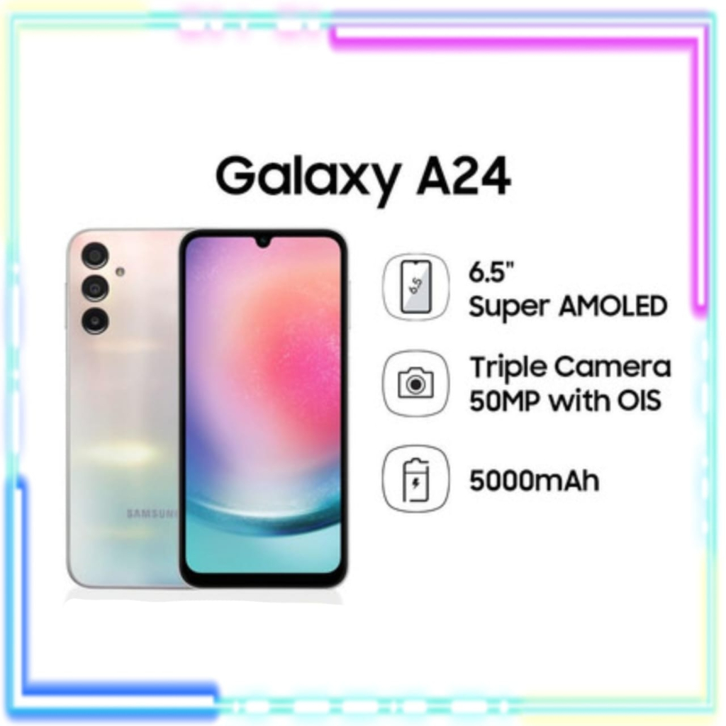 Jual SAMSUNG GALAXY A24 8/128 NEW GARANSI RESMI SAMSUNG | Shopee Indonesia