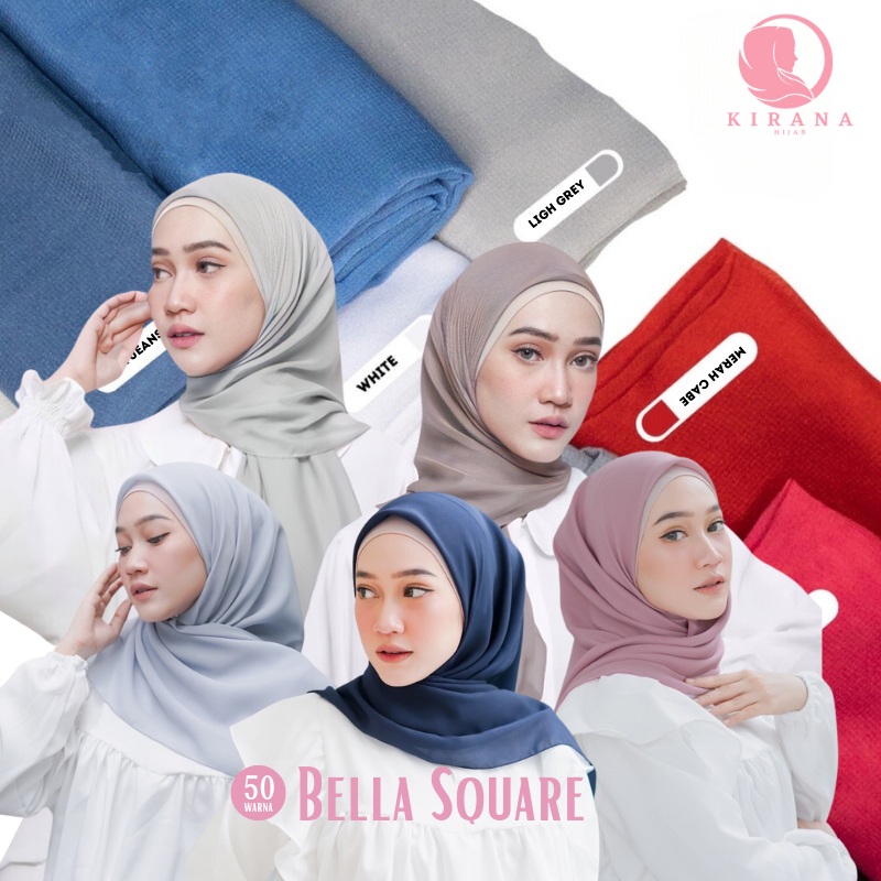 Jual BELLA SQUARE - HIJAB BELLA SQUARE - KERUDUNG SEGI EMPAT 50 WARNA ...