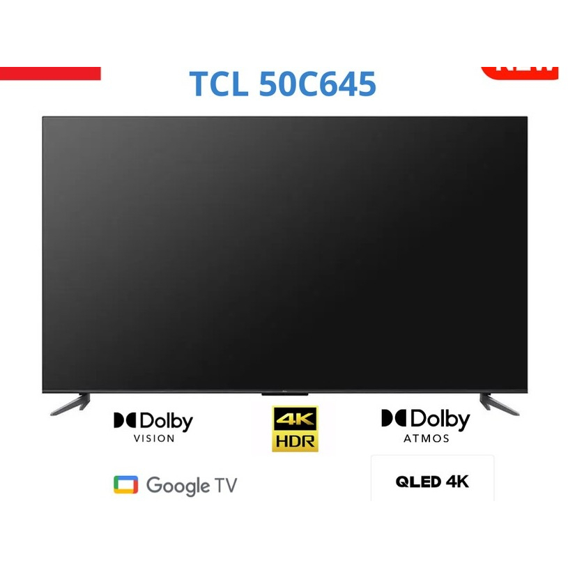 TV TCL 50C645 QLED 4K UHD Google TV 50 INCH C645 SMART TV HDR10+ DOLBY