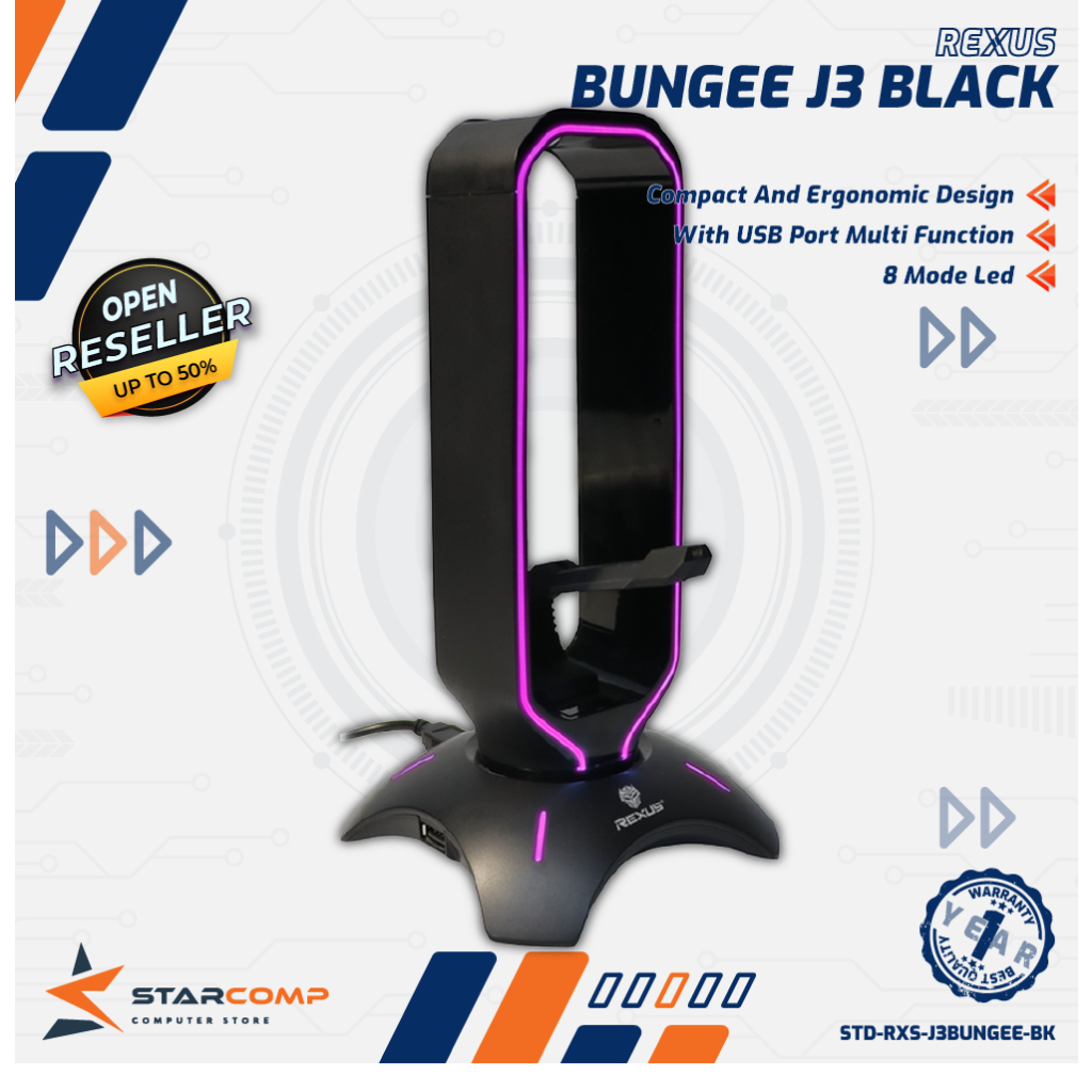 Rexus headset best sale stand bungee j3