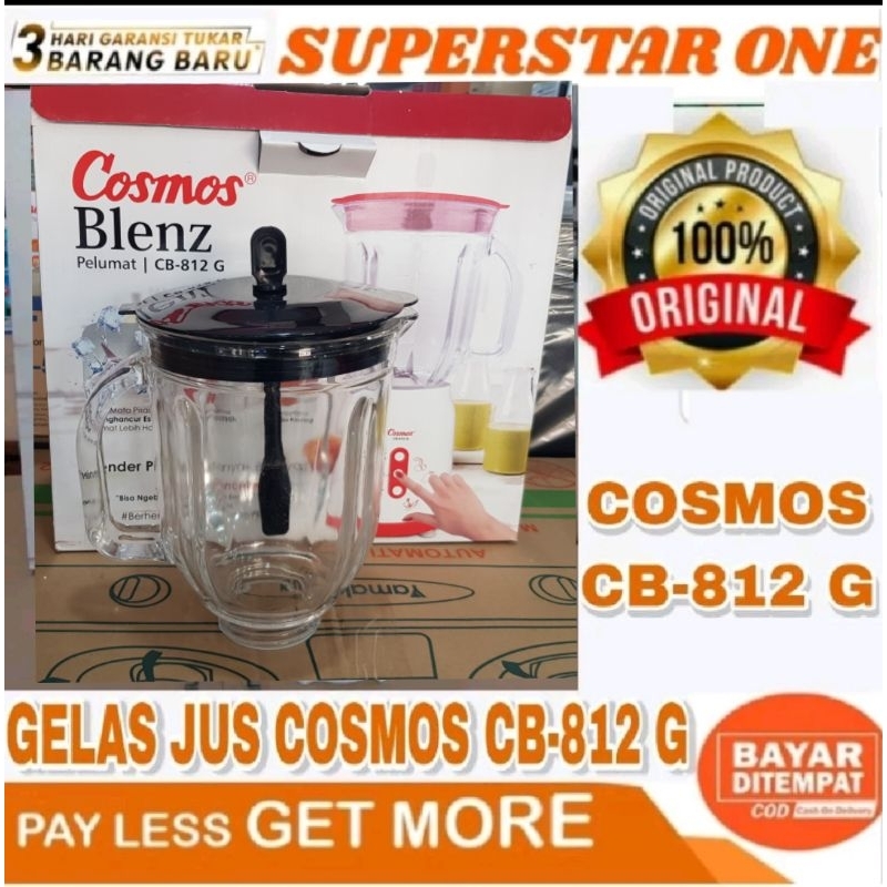 Jual Cosmos Gelas Jus Kaca Blender CB-812 G CB 812 G | Shopee Indonesia