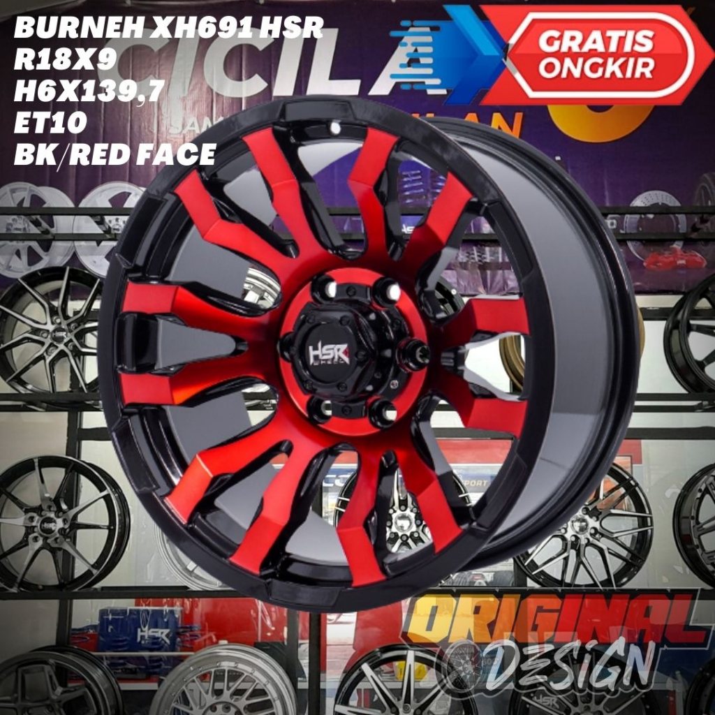 Jual Velg Mobil Ring 18 R18 HSR BURNEH Untuk Fortuner , Hilux DC ...