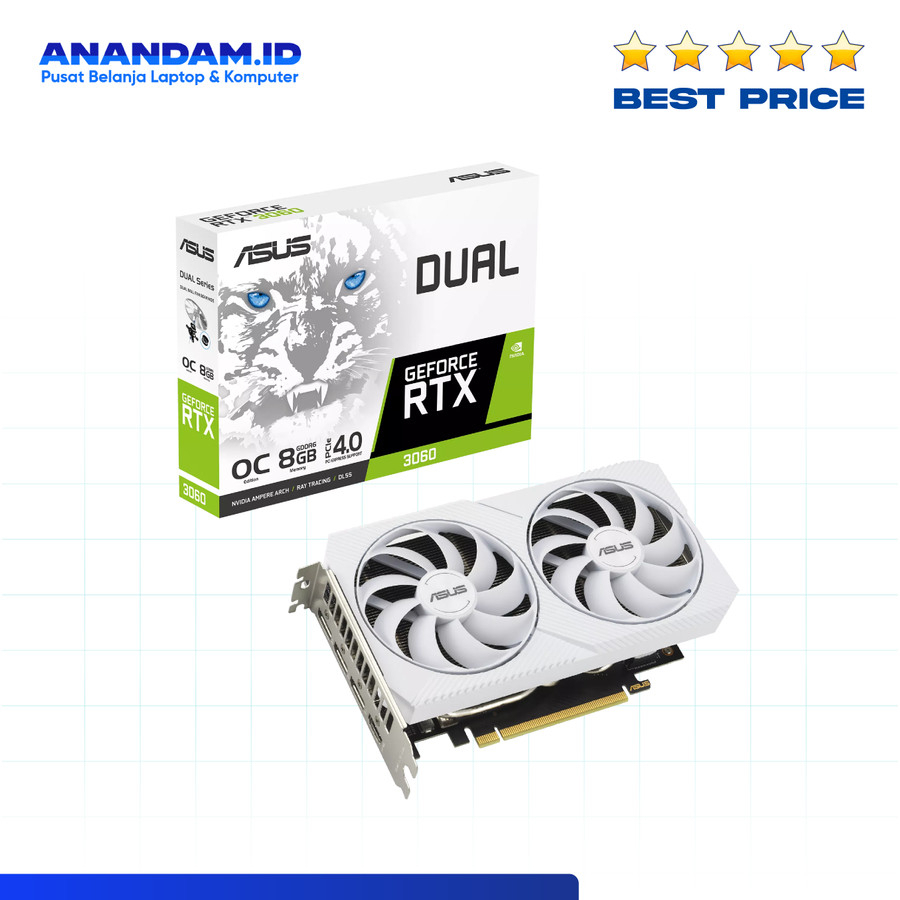 Jual Vga Asus Dual Geforce Rtx 3060 White Oc Edition 8gb Gddr6 Shopee Indonesia 4987