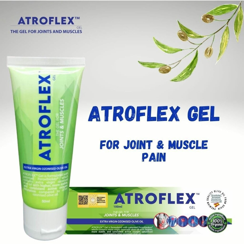 Jual SPORTS GEL Atroflex Atroxene Flex Gel for Joints and Muscles 50ml ...