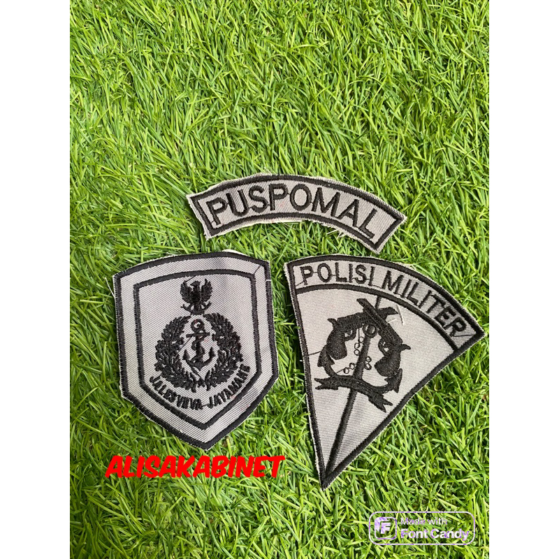 Jual Bet badge Segitiga Segilima Lokasi POMAL PDL KRI layar TNI AL ...