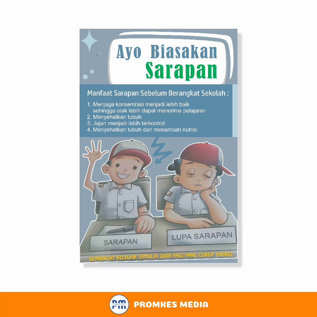 Jual Poster Kesehatan, Poster Sekolah, Sekolah Sehat, Manfaat Sarapan ...