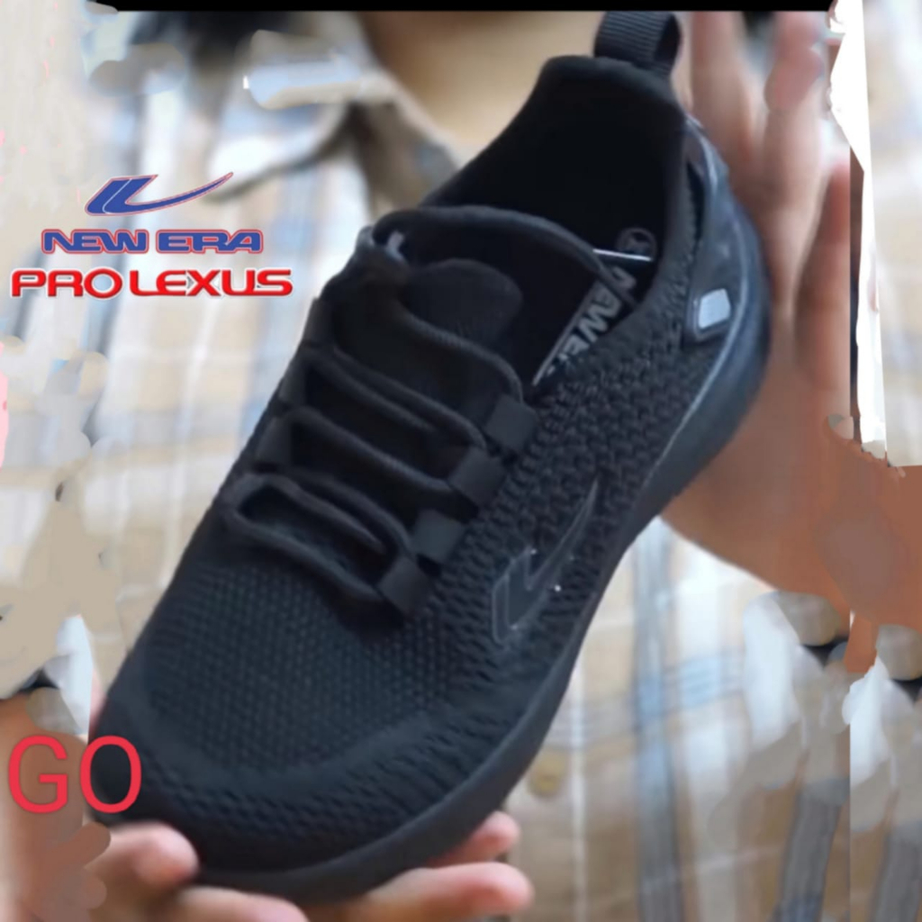 Jual gopro New Era sepatu rajut sekolah hitam Sepatu New Era BERLINA ...