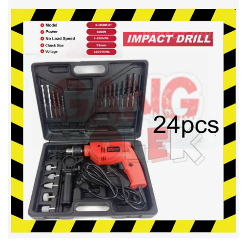 Jual Mesin Bor Impact Drill Impek Box Set Pcs Listrik Komplit Mm Fullset Shopee Indonesia