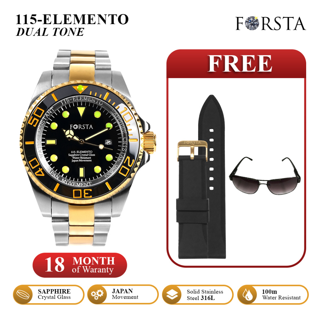 Jual Jam Tangan Kesehatan Forsta 115 Elemento Dual Tone Shopee Indonesia
