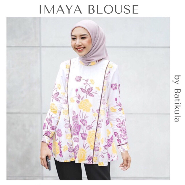 Jual Siap Kirim Imaya Blouse By Batikula Xl Shopee Indonesia