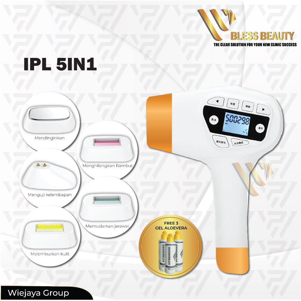 Jual Alat IPL Laser Hair Removal 5in1 Alat Laser Penghilang Bulu Dengan ...