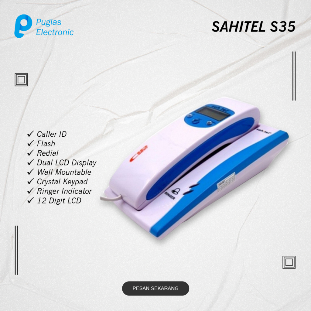Jual Pesawat Telepon Kabel Sahitel S35 Telephone Kantor Rumah Indihome ...