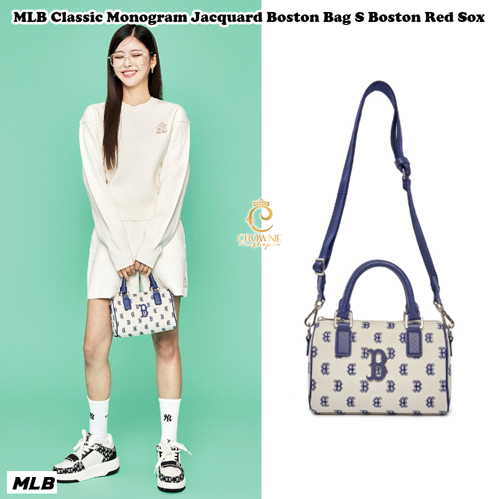 Jual MLB classic monogram jacquard boston bag S | Shopee