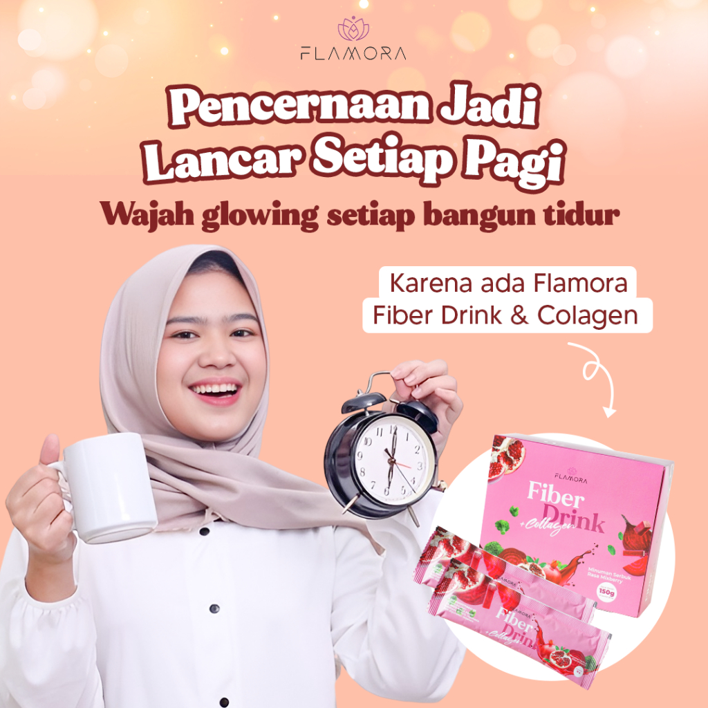 Jual Flamora Fiber Drink Flamora Collagen Pelangsing Badan Minuman