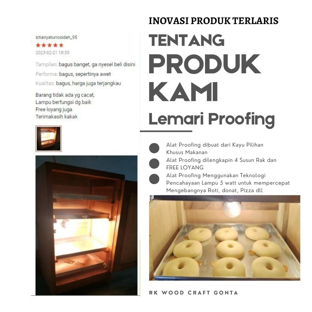 Jual Lemari Proofer alat Proofing 4 Susun Pengembang Adonan Donat Roti ...