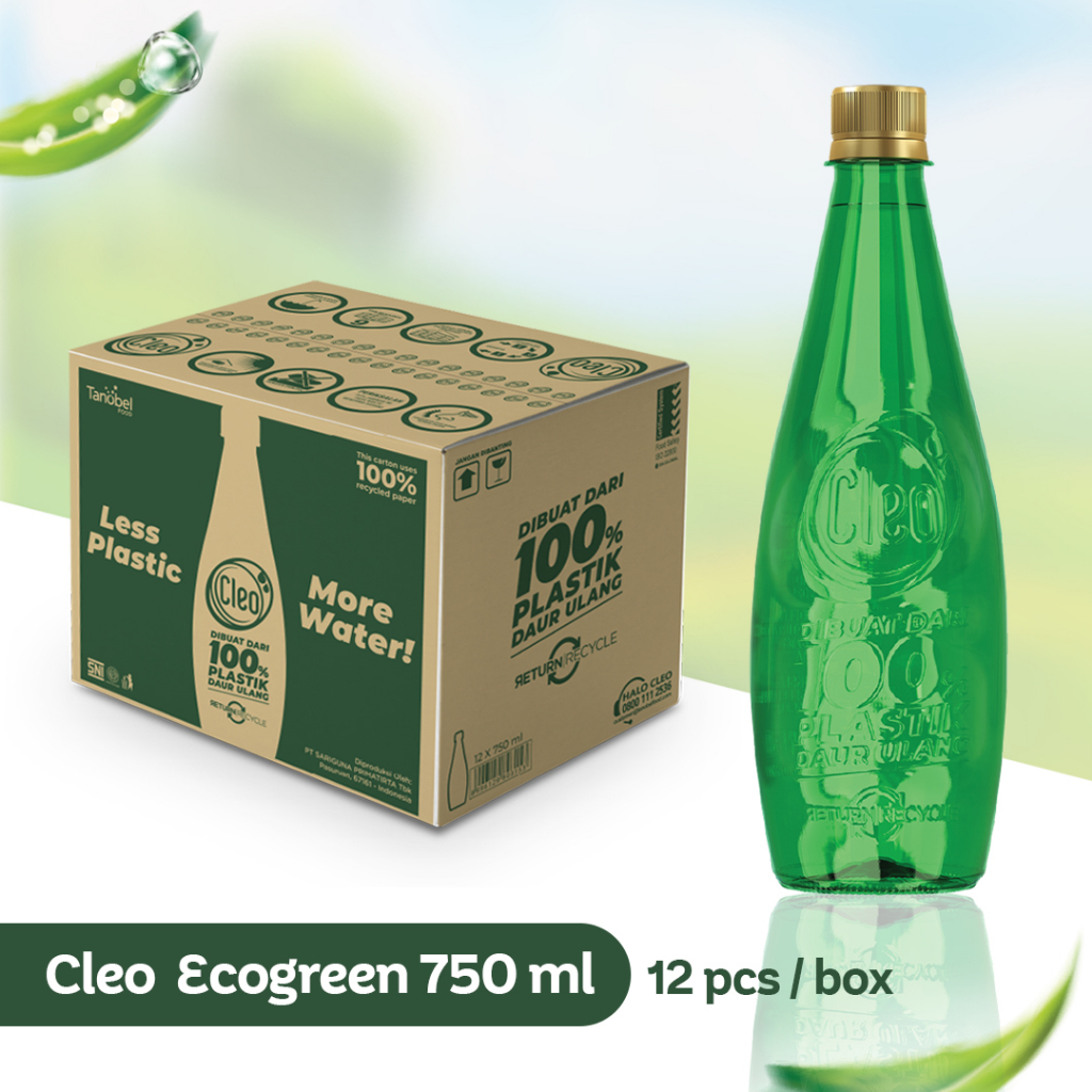 Jual Air Murni Cleo Eco Green 750ml 12pcs Shopee Indonesia 4279