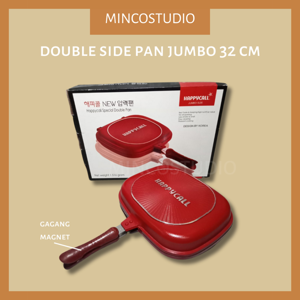 Happycall Double Pan 32cm Jumbo d,C di DDS