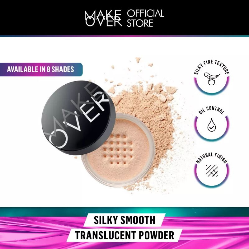 Jual Make Over Silky Smooth Translucent Powder Porcelain 35g | Shopee ...