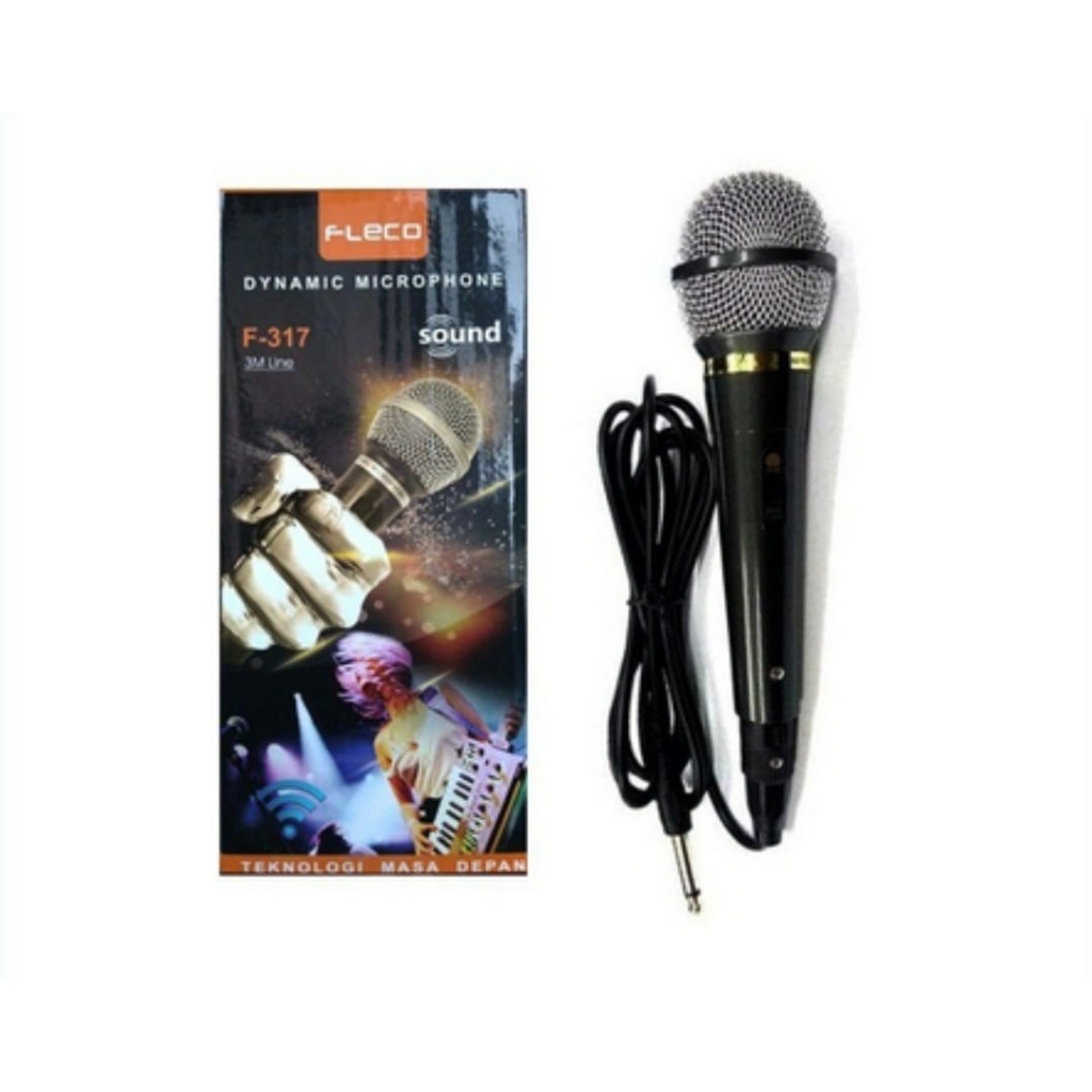 Jual Microphone Kabel Karaoke Colokan Kecil 3.5mm Dan Besar Murah