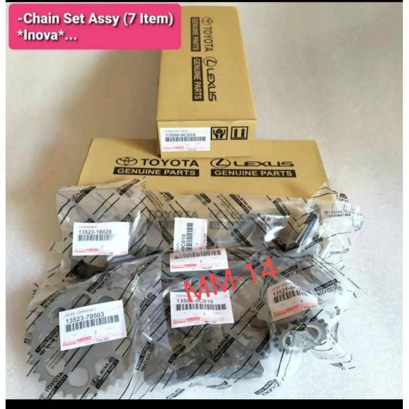 Jual RANTAI KETENG SET TIMING CHAIN SET INOVA INNOVA BENSIN 2005-2015 ...