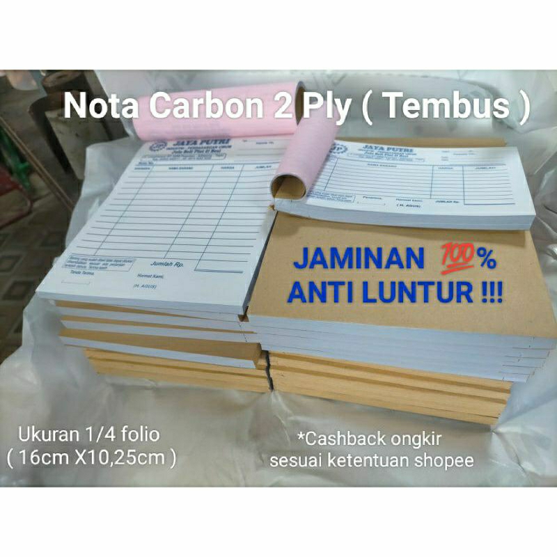 Jual Cetak Kwitansi Custom Ply Cetak Nota Custom Kertas Ncr Ply