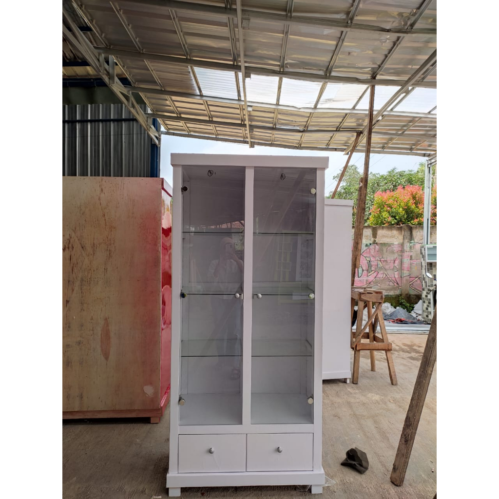 Jual LEMARI TAS / RAK PAJANGAN TAS / LEMARI PAJANGAN TAS 2 PINTU