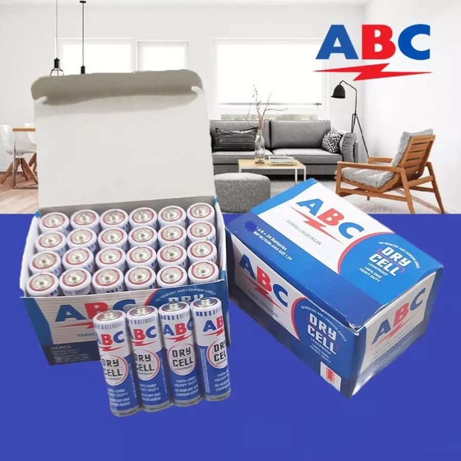 Jual ABC biru AA AAA / A2 A3 / R06 R03 / baterai / battery / batu batre ...