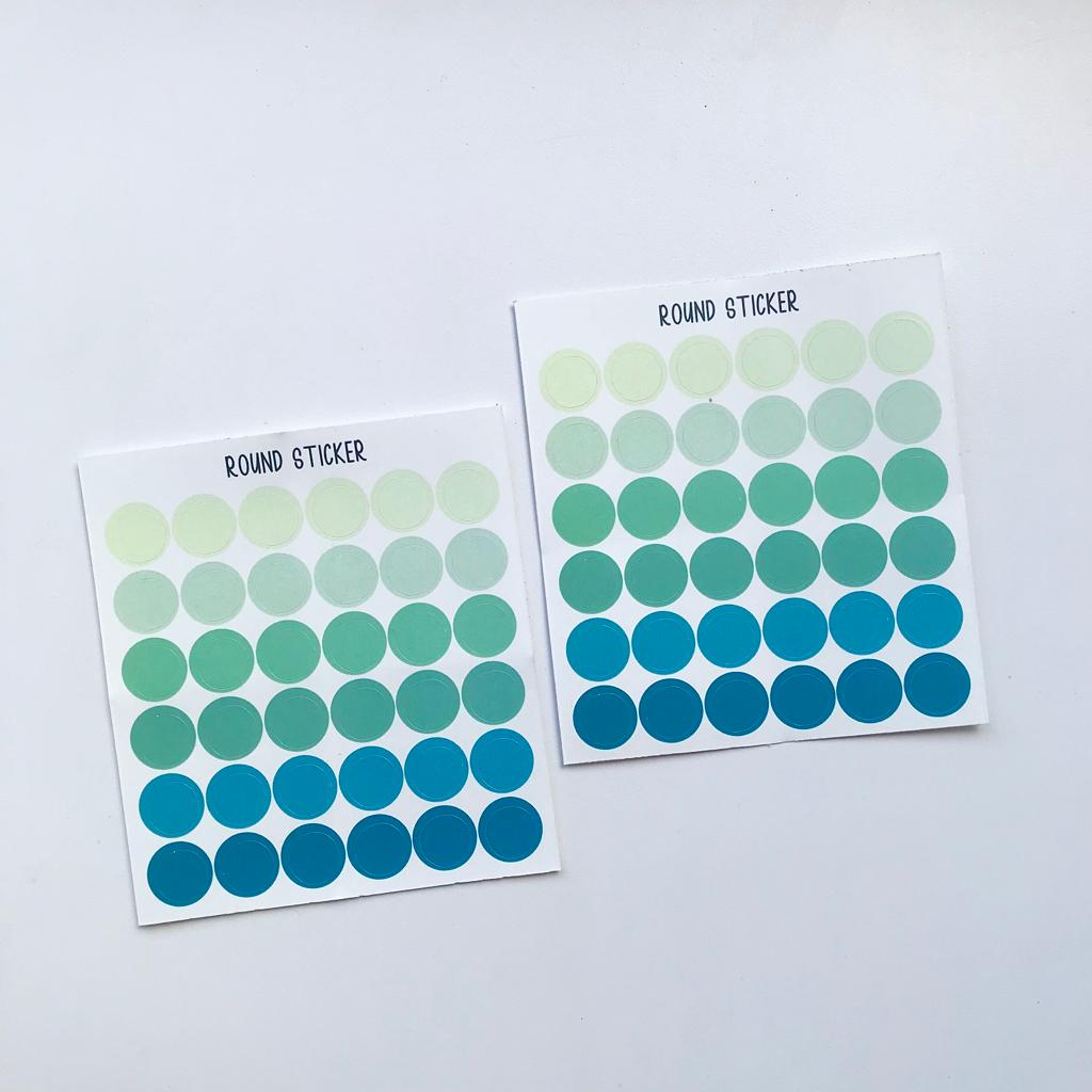 Jual Stiker dot 1CM/ Round circle sticker/ stiker dekorasi jurnal ...