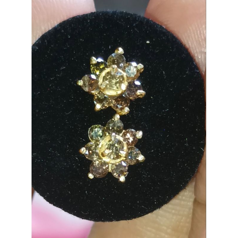 Jual Anting Berlian Banjar Dan Eropa Ikat Emas Cantik Dan Elegan Model Tusuk Code Sb